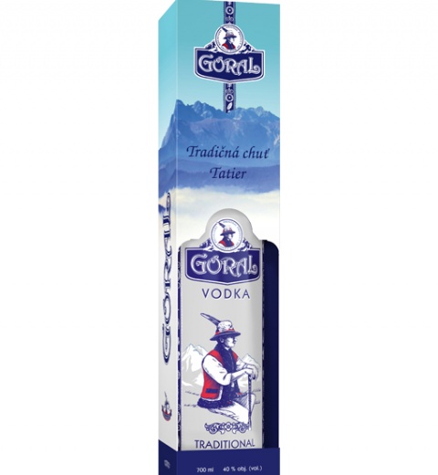 Goral Vodka v kartoniku 40% 0.7L