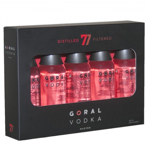 Goral Vodka MASTER dar. bal. 40% 5x0.05L