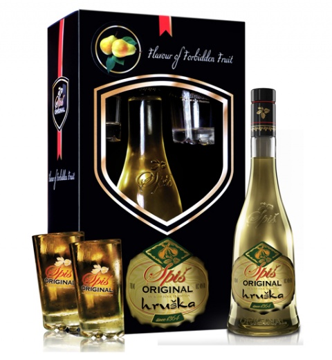 Spiš Original Hruška 40% 0.5L darček. b.