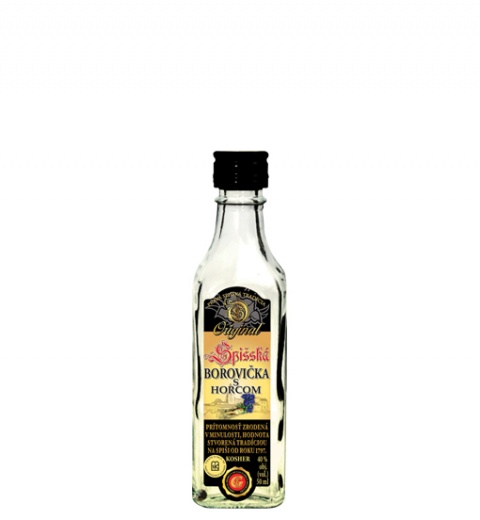 Spišská Borovička s horcom Original KOSHER 40% 0.05L