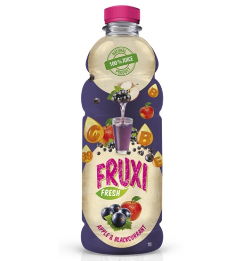 FRUXI FRESH Jablko a čierna ríbezľa 1L PET