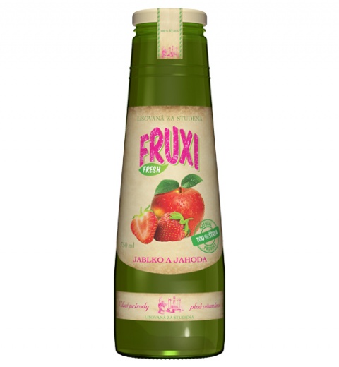 FRUXI FRESH Jablko a jahoda 0.75L