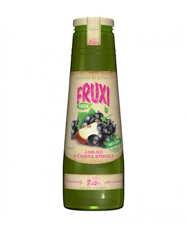 FRUXI FRESH Jablko a čierna ríbezľa 0.75L