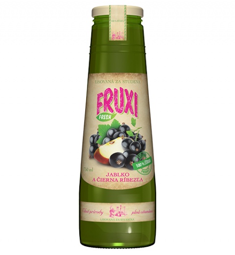 FRUXI FRESH Jablko a čierna ríbezľa 0.75L